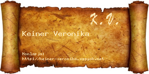 Keiner Veronika névjegykártya